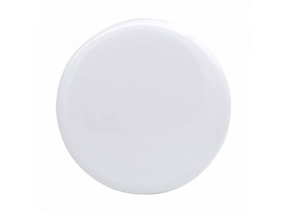 Lavabo sobre encimera redondo en cerámica blanca o de color Star Round50 viadurini