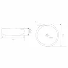 Lavabo sobre encimera moderno en teca natural pulida natural - Zino viadurini