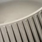 Lavabo sobre encimera redondo de cemento y resina - Ibisco viadurini