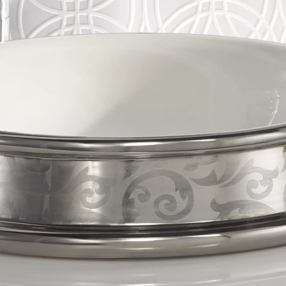 Lavabo semiencastrado en diferentes acabados en Fire Clay Made in Italy - Erasmo viadurini