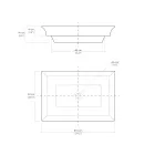 Lavabo semiencastrado en Fire Clay de Diferentes Acabados Made in Italy - Ultima viadurini