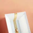 Lavabo semiencastrado en Fire Clay de Diferentes Acabados Made in Italy - Ultima viadurini