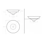 Lavabo semiencastrado en Fire Clay en diferentes acabados Made in Italy - Capatosta viadurini