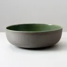 Lavabo sobre encimera en Raku oscuro fabricado en Italia - Drip viadurini