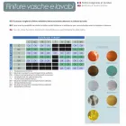 forro redondo de cobre lavabo, hecho a mano, Alba viadurini