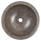 Fregadero sobre encimera circular en mármol hecho a mano, Bucine viadurini
