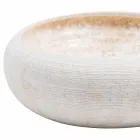 Lavabo circular de mármol blanco, Bucciano viadurini