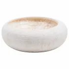 Lavabo circular de mármol blanco, Bucciano viadurini