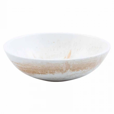 Lavabo de soporte de diseño en resina dorada - Dogliola viadurini