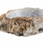 Lavabo sobre encimera hecho a mano en piedra de ágata, Posina viadurini