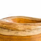 Lavabo moderno de pie en madera de teca natural Vigevano viadurini