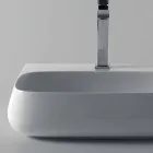 Fregadero de cerámica autoportante o de pared L 55cm hecho en Italia, Gais viadurini