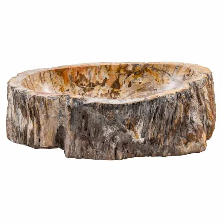 Fregadero hecho a mano en madera fósil, Neviglie. viadurini