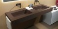 Fregadero moderno de doble pared en Luxolid hecho en Italia, Ruffano