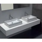 Lavabo de diseño en cerámica blanca o coloreada Leivi. viadurini