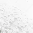 Sábana de lino blanco de alta calidad con encaje para cama doble - Fiumana viadurini