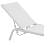 Tumbonas de jardín en aluminio pintado y textileno, 2 piezas - Bunny viadurini