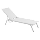 Tumbonas de jardín en aluminio pintado y textileno, 2 piezas - Bunny viadurini