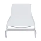 Tumbona de exterior Solaya 194x65 cm en aluminio y textileno viadurini