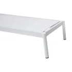 Tumbona de exterior de aluminio con cojín (205 x 76 cm) - Tessara viadurini