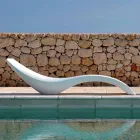 Chaise Longue de diseño moderno en polietileno de colores - Cloe by Myyour viadurini