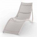 Chaise Longue de exterior en blanco o crudo, 4 piezas - Ibiza by Vondom
