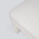 Tumbona de exterior de aluminio y tela con ruedas - Solaria viadurini