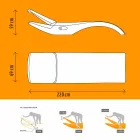 Tumbona de jardín Chaise Longue de diseño en plástico blanco - Zoe by Mayyour viadurini