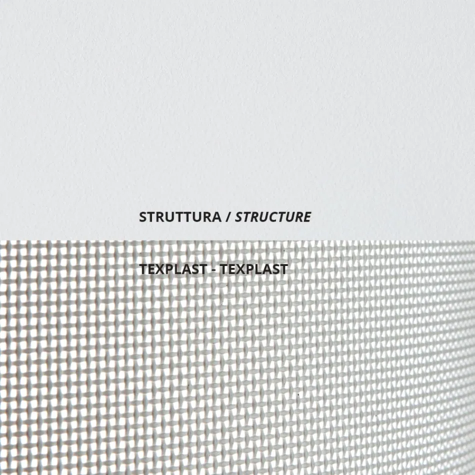 Cuna de jardín apilable en acero Made in Italy 2 piezas - Arwen viadurini