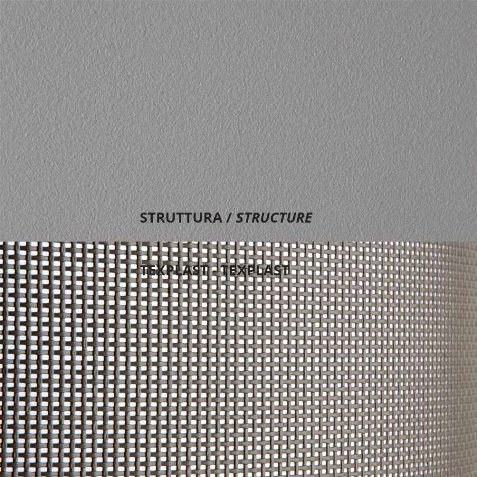 Cuna de jardín apilable en acero Made in Italy 2 piezas - Arwen viadurini