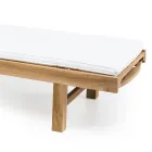 Tumbona de jardín en madera de teca natural - Yggdrasil viadurini