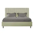 Cama de microfibra de 160 x 200 cm con líneas verticales simétricas. Fabricada en Italia - Glove. viadurini