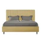 Cama de microfibra de 160 x 200 cm con líneas verticales simétricas. Fabricada en Italia - Glove. viadurini