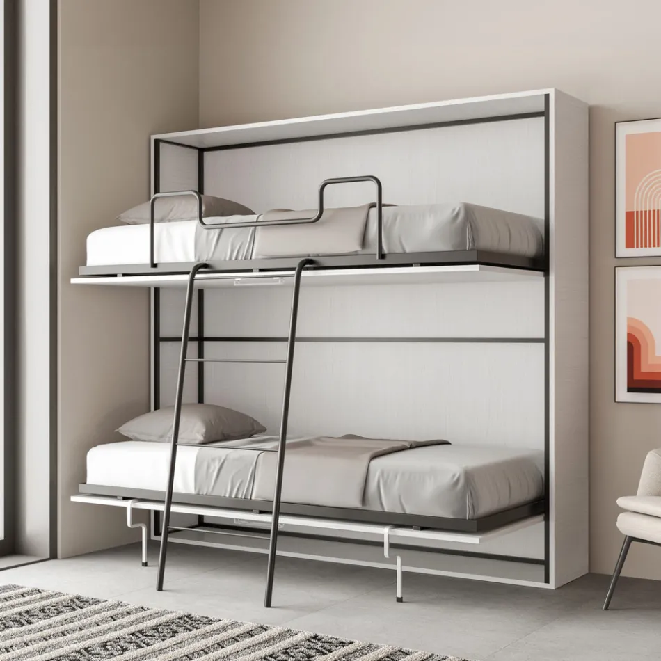 Litera plegable horizontal fabricada en Italia - Colaborativa viadurini