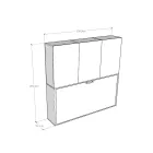 Cama plegable individual en diferentes composiciones - Colaborativo viadurini