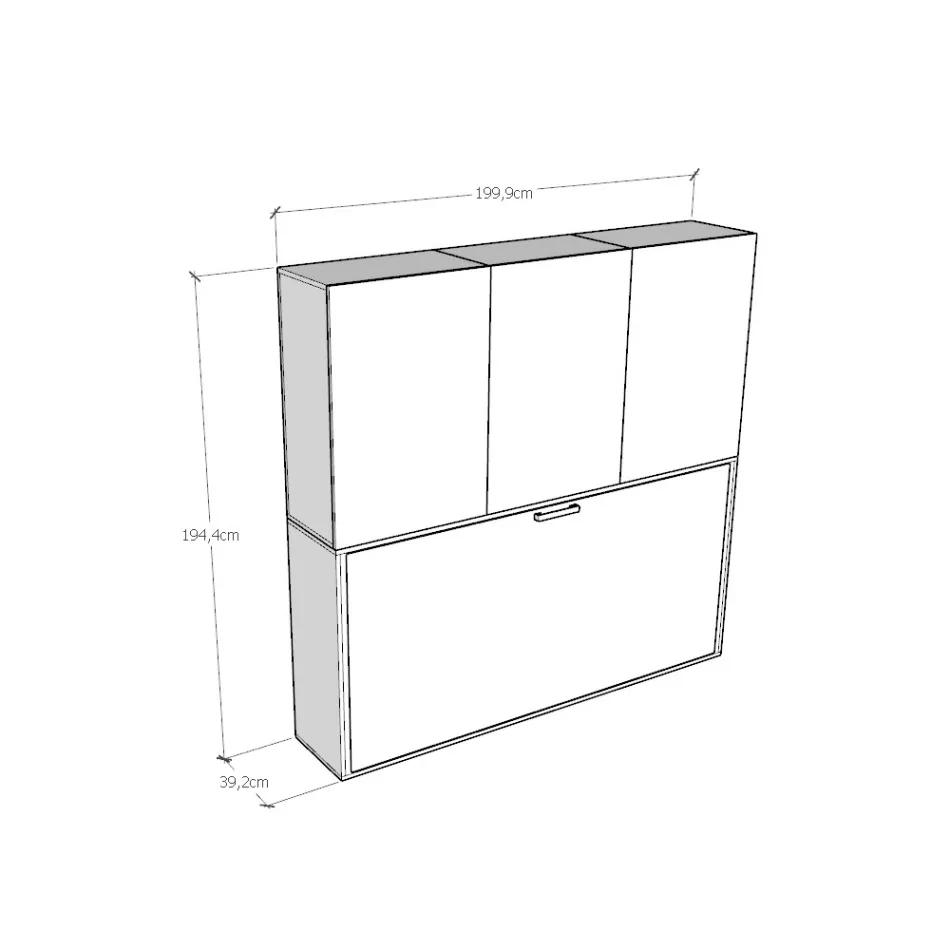 Cama plegable individual en diferentes composiciones - Colaborativo viadurini