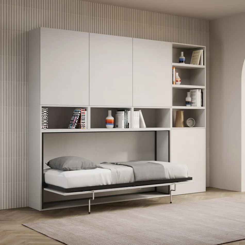 Cama plegable individual en diferentes composiciones - Colaborativo viadurini