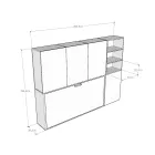 Cama plegable individual en diferentes composiciones - Colaborativo viadurini