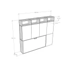 Cama plegable individual en diferentes composiciones - Colaborativo viadurini