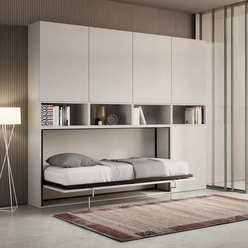 Cama plegable individual en diferentes composiciones - Colaborativo viadurini
