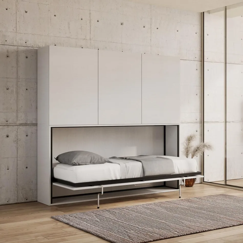 Cama plegable individual en diferentes composiciones - Colaborativo viadurini