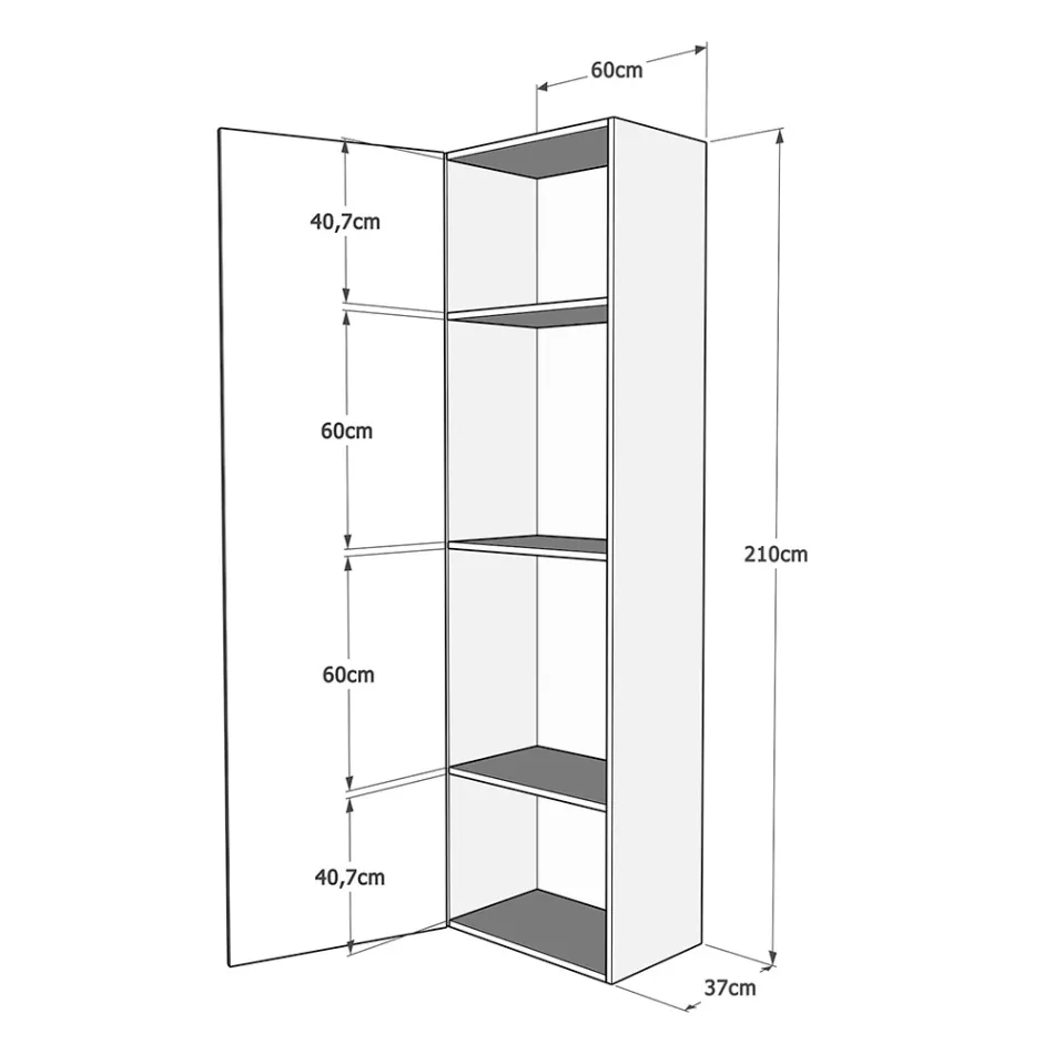 Cama Queen Size con cama plegable vertical y columna - Magicompare viadurini