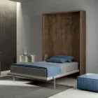 Cama Queen Size con cama abatible vertical en diferentes acabados - Magicompare viadurini