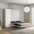 Cama francesa plegable vertical con columna - Magicompare viadurini