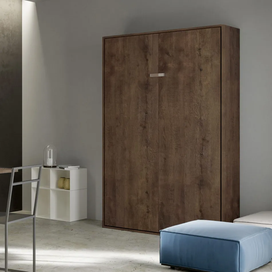 Cama francesa plegable vertical en diferentes acabados - Magicompare viadurini