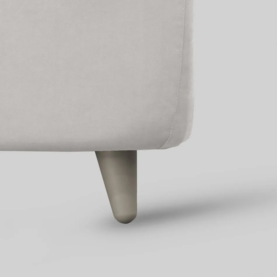 Cama de tamaño completo con cabecera y pies acolchados Made in Italy - Aaron viadurini