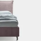 Cama de Matrimonio 160x190 con 2 Cojines Suaves con Volante Perimetral - Ernesta viadurini