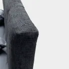 Cama de matrimonio 160x190 con cordones verticales en relieve - Mask viadurini