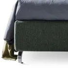 Cama de matrimonio 160x190 con acabado asimétrico bicolor - Jazmín viadurini