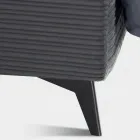 Cama de matrimonio 160x190 con relleno en forma de cojín - Brezze viadurini